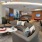 a living room with a couch and a coffee table